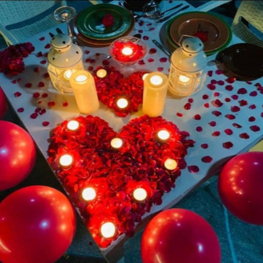 Beautiful Valentine's Day Candle Light Dinner in Hyderabad