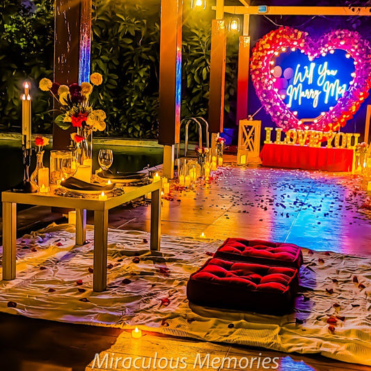 Luxury Proposal Setup along Poolside (Private), The Manohar